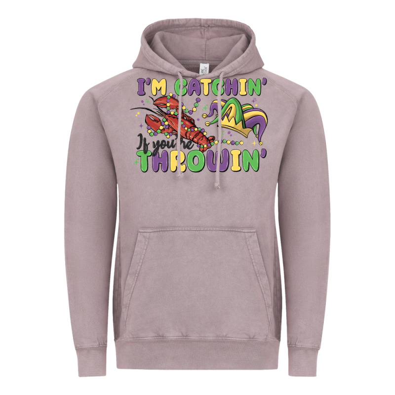 I'm Catchin' If You're Throwin' Vintage Hoodie by MaliasSmallBusiness | Teevron