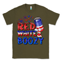 Army Green red white boozy Classic Tee - NancyCooperArtShop