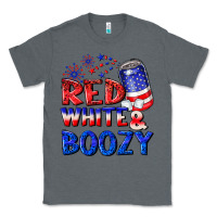 Charcoal Heather red white boozy Classic Tee - NancyCooperArtShop