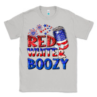Moon Dust red white boozy Classic Tee - NancyCooperArtShop