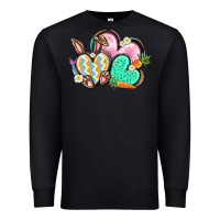 Black Easter heart Easter Day Premium Sweatshirt - CowGirlArtShop