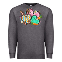 Charcoal Heather Easter heart Easter Day Premium Sweatshirt - CowGirlArtShop