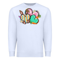 White Easter heart Easter Day Premium Sweatshirt - CowGirlArtShop