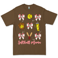 Cacao softball coquette bow Premium Tee - JahusDesignShop