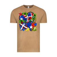 Vintage Camel puerto rico with dominican republic hearts Vintage Tee - NancyCooperArtShop