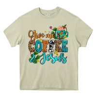 Mossy gıve me coffee and jesus Heavy Core Tee - AdoDesignShop