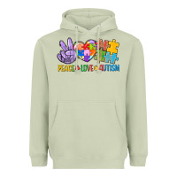 Matcha Peace love Autism Heavyweight Hoodie - CowGirlArtShop