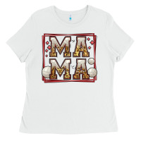 White volleyball mama Ladies Tee - Jasminsmagicworld