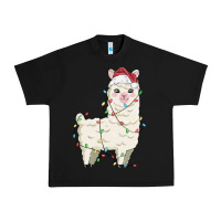 Black christmas llama Urban Heavy Tee - MaliasSmallBusiness