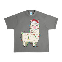 Tornado christmas llama Urban Heavy Tee - MaliasSmallBusiness