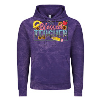 Cloud Purple blessed teacher Vintage Hoodie - MaliasSmallBusiness
