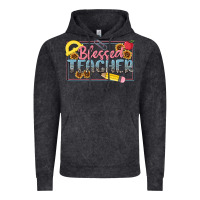 Vintage Black blessed teacher Vintage Hoodie - MaliasSmallBusiness