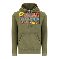Blessed Teacher Vintage Hoodie | Teevron