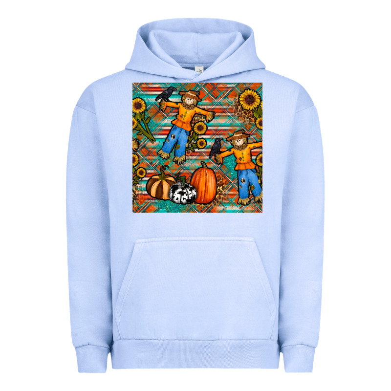 Fall Scarecrow Seamless Pattern Urban Hoodie by BundleAndBundleShop | Teevron