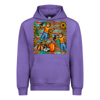 Tulip fall scarecrow seamless pattern Urban Hoodie - BundleAndBundleShop