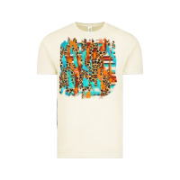 Vintage Arctic serape with leopard pattern Vintage Tee - NancyCooperArtShop