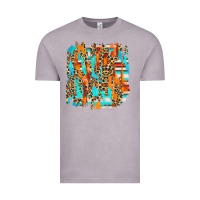 Vintage Zinc serape with leopard pattern Vintage Tee - NancyCooperArtShop