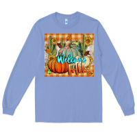Colony Blue welcome fall tumbler Long Sleeve Tee - BundleAndBundleShop