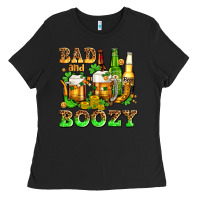 Black bad and boozy with beer Ladies Tee - AdoDesignShop