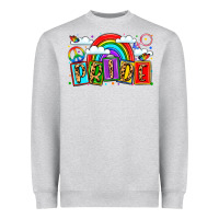 Heather Grey pride Heavyweight Sweatshirt - LillyAllenDesigns