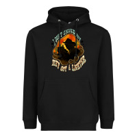 Black I don't smoke but he's got a lighter Heavyweight Hoodie - HowdyJamesFarm
