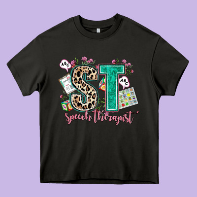 Speech Therapist Heavy Core Tee Designed By Adodesignshop