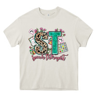 Cream speech therapist Heavy Core Tee - AdoDesignShop