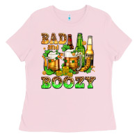 Bubblegum Pink bad and boozy with beer Ladies Tee - AdoDesignShop