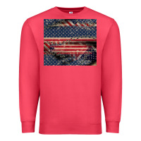 Cardinal American flag stitches Premium Sweatshirt - CowGirlArtShop