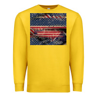 Lemon American flag stitches Premium Sweatshirt - CowGirlArtShop