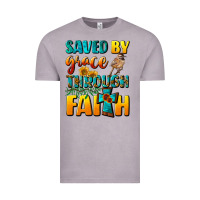 Vintage Zinc saved by grace through faith Vintage Tee - NancyCooperArtShop