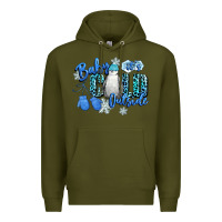 Army Green baby its cold outside Premium Hoodie - CowGirlArtShop