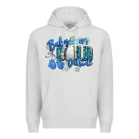 Dove Grey baby its cold outside Premium Hoodie - CowGirlArtShop