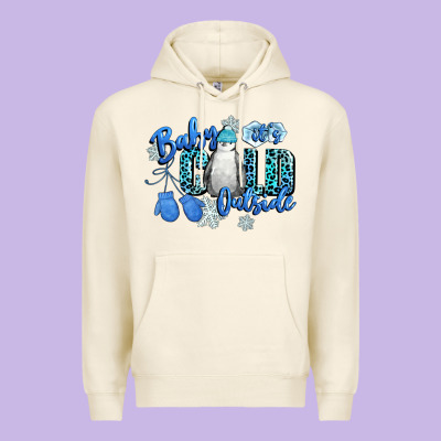 Baby Its Cold Outside Premium Hoodie Designed By Cowgirlartshop