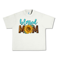 Pistachio blessed mom with sunflower Urban Heavy Tee - NancyCooperArtShop