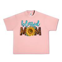 Salmon blessed mom with sunflower Urban Heavy Tee - NancyCooperArtShop