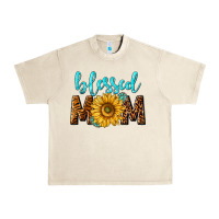 Sandshell blessed mom with sunflower Urban Heavy Tee - NancyCooperArtShop