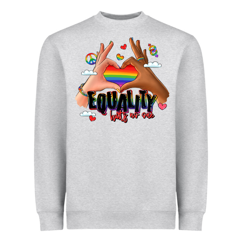 Equality Hurts No One Lgbtq Hands Heavyweight Sweatshirt by LillyAllenDesigns | Teevron