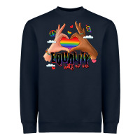 Navy equality hurts no one lgbtq hands Heavyweight Sweatshirt - LillyAllenDesigns