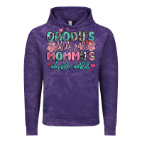 Cloud Purple daddy's little girl mommy's whole world Vintage Hoodie - MaliasSmallBusiness