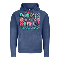 Vintage Denim daddy's little girl mommy's whole world Vintage Hoodie - MaliasSmallBusiness