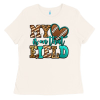 Bone my heart is on that field american football Ladies Tee - Jasminsmagicworld