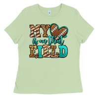 Matcha my heart is on that field american football Ladies Tee - Jasminsmagicworld