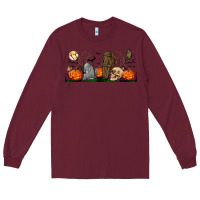 Burgundy headstone and coffin lebbey glass Long Sleeve Tee - BundleAndBundleShop
