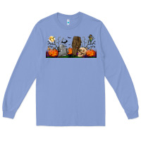 Colony Blue headstone and coffin lebbey glass Long Sleeve Tee - BundleAndBundleShop