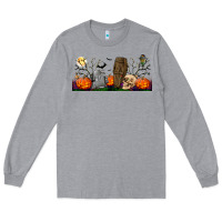 Heather Grey headstone and coffin lebbey glass Long Sleeve Tee - BundleAndBundleShop