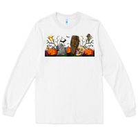 White headstone and coffin lebbey glass Long Sleeve Tee - BundleAndBundleShop