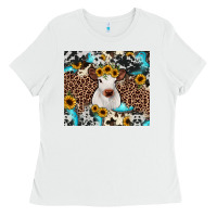 White western calf Ladies Tee - JahusDesignShop