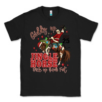 Black giddy up jingle horse pick up your feet Classic Tee - MaliasSmallBusiness