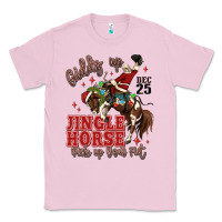 Bubblegum Pink giddy up jingle horse pick up your feet Classic Tee - MaliasSmallBusiness
